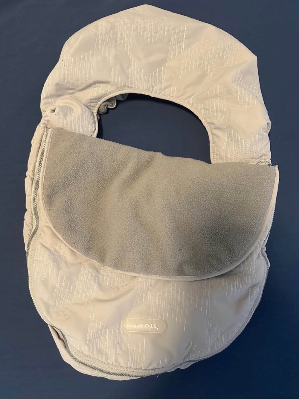 JJ Cole fleece infant carseat cover